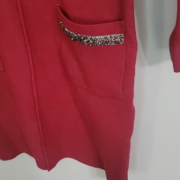 Arianna By Howard's Red Stretchy Dress Size S/M - Picture 2 of 5